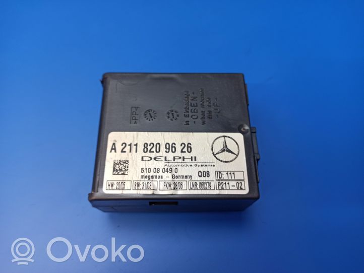 Mercedes-Benz CLS C219 Alarm control unit/module A2118209626