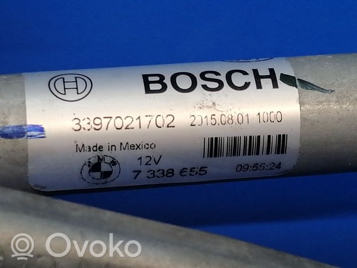 BMW X4 F26 Mechanizm i silniczek wycieraczek szyby przedniej / czołowej 7338655