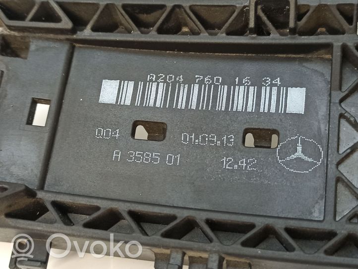 Mercedes-Benz E W212 Support extérieur, poignée de porte arrière A2047601634