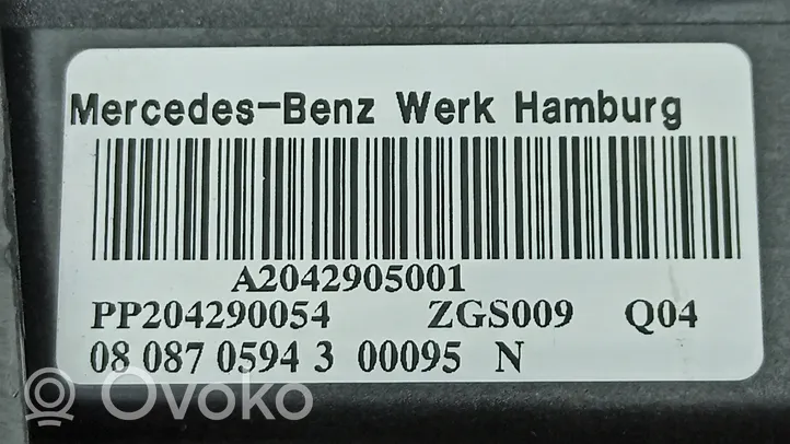 Mercedes-Benz C W204 Pedaliera 204290105