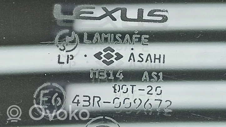 Lexus LS 430 Vitre de fenêtre porte arrière 43R009672