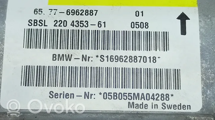 BMW Z4 E85 E86 Airbag control unit/module 6962887