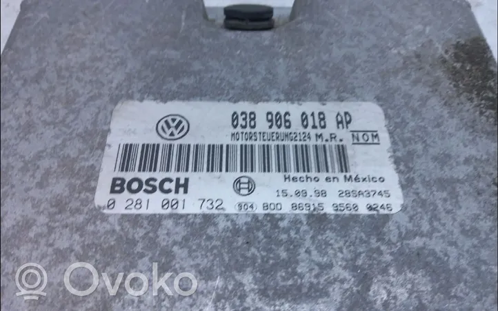 Volkswagen New Beetle Moottorin ohjainlaite/moduuli 38906018BK