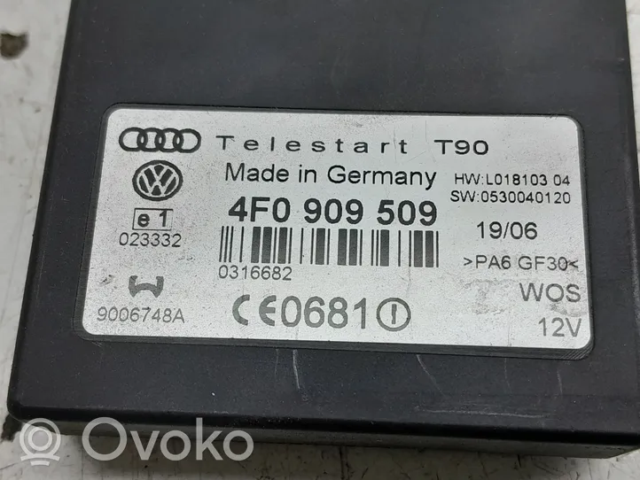 Audi Q7 4L Centralina/modulo riscaldamento ausiliario 4F0909509