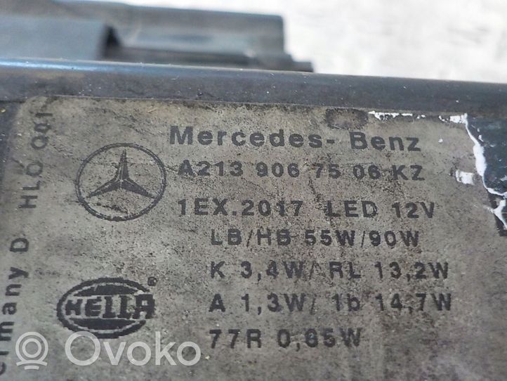 Mercedes-Benz E W213 Etu-/ajovalon valaisimen sarja A2130067506