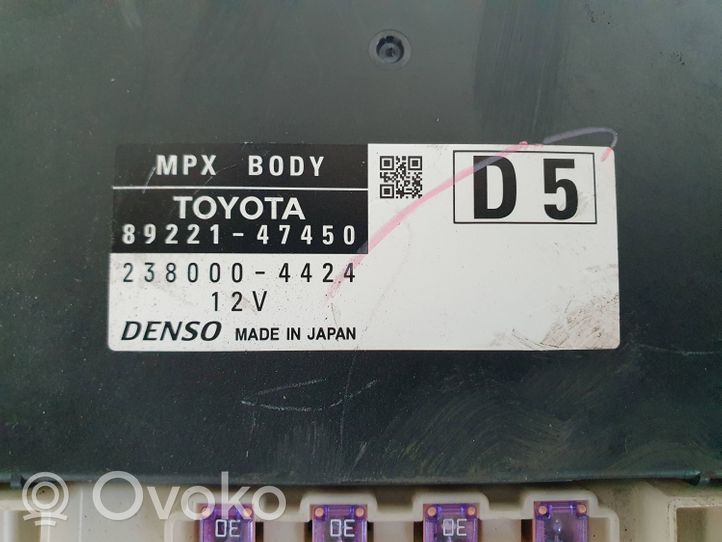 Toyota Prius (XW50) Module de contrôle carrosserie centrale 89221-47450