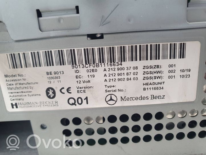 Mercedes-Benz E C207 W207 Panel / Radioodtwarzacz CD/DVD/GPS A2129003708