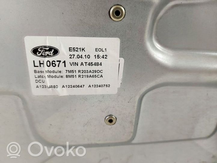 Ford Kuga I El. lango pakėlimo mechanizmas be varikliuko  7M51-R045H17-A