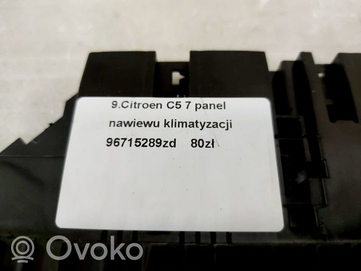Citroen C5 Przycisk / Włącznik klimatyzacji A/C 96715289ZD