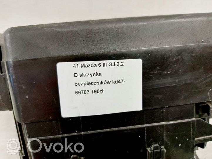 Mazda 6 Set scatola dei fusibili KD47-66767