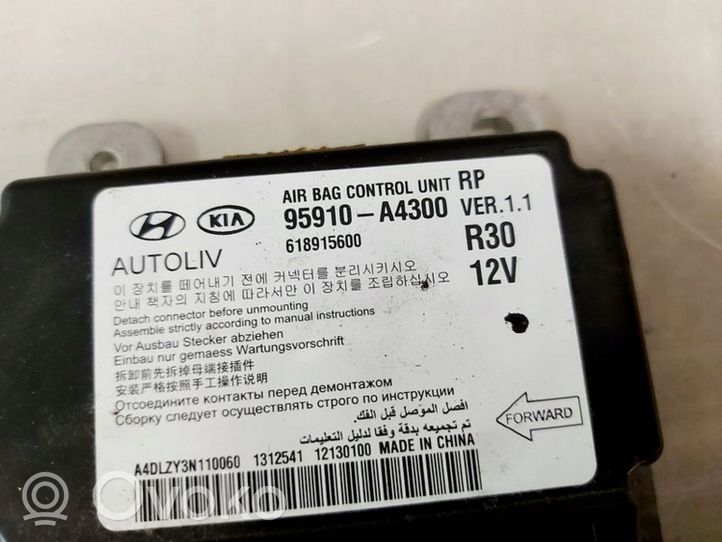 KIA Carens III Module de contrôle airbag 95910-A4300