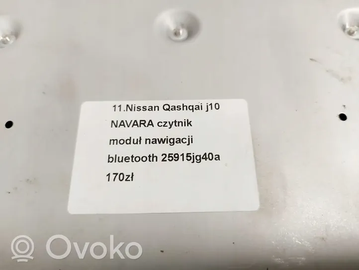 Nissan Qashqai Bluetoothin ohjainlaite/moduuli 25915JG40A