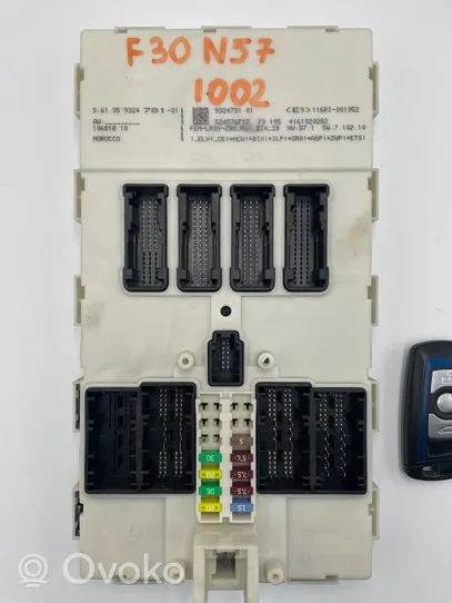 BMW 3 F30 F35 F31 Centralina/modulo CAS 9324781