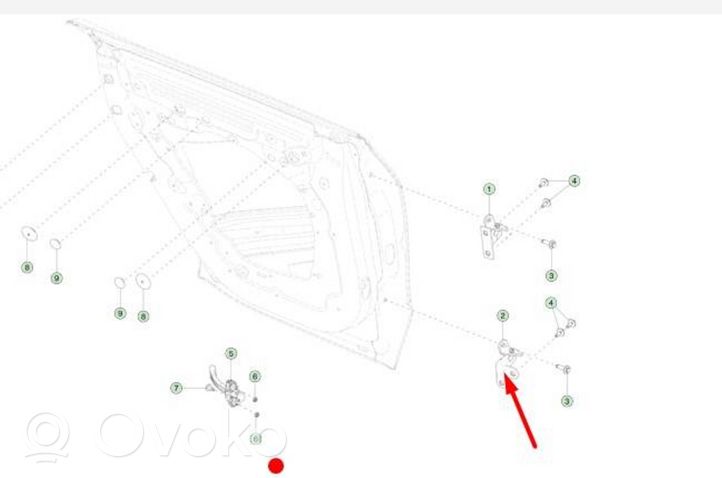 Tesla Model Y Cerniera inferiore della portiera posteriore 149749900C