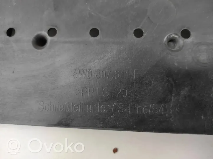 Audi A4 S4 B9 Osłona pod zderzak przedni / Absorber 8W0807611F