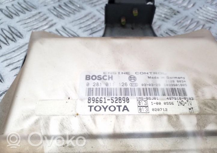 Toyota Yaris Блок управления двигателя 8966152890