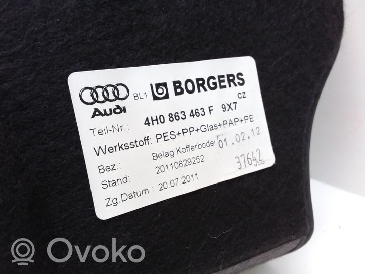 Audi A8 S8 D4 4H Tapis de coffre 4H0863463F