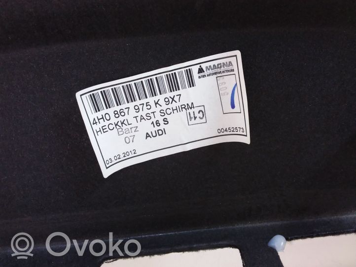 Audi A8 S8 D4 4H Tailgate/boot lid cover trim 4H0867975K