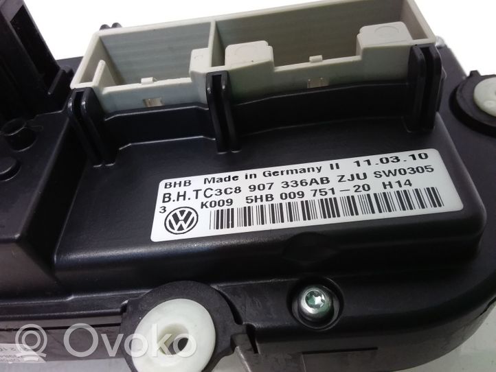 Volkswagen Golf VI Ilmastoinnin ohjainlaite 5HB009751