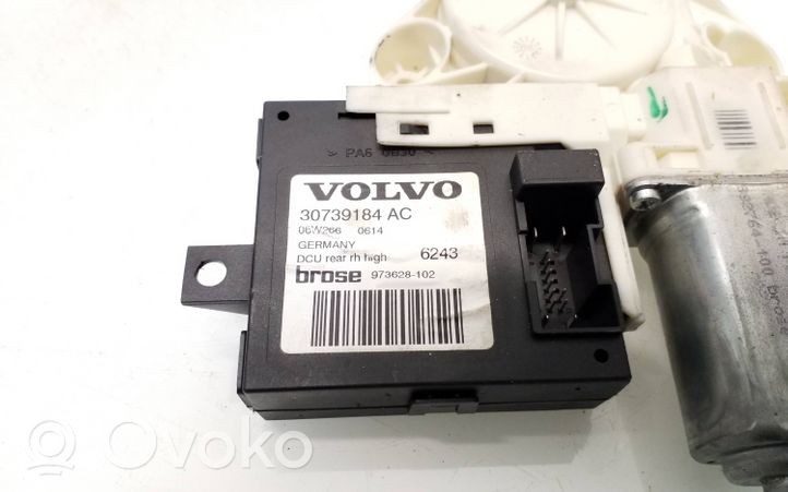 Volvo V50 Moteur de lève-vitre de porte arrière 30739184AC