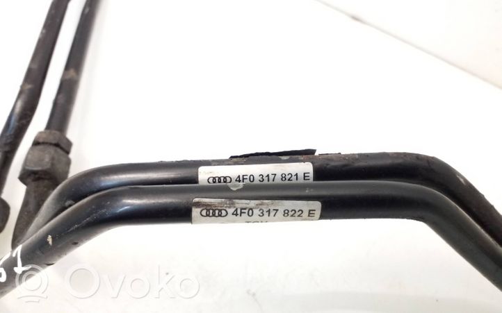 Audi A6 S6 C6 4F Tubo flessibile del radiatore dell’olio del cambio 4F0317821E