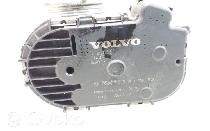 Volvo V60 Zawór przepustnicy 31216665