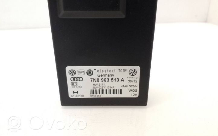 Volkswagen Caddy Auxiliary heating control unit/module 7N0963513A