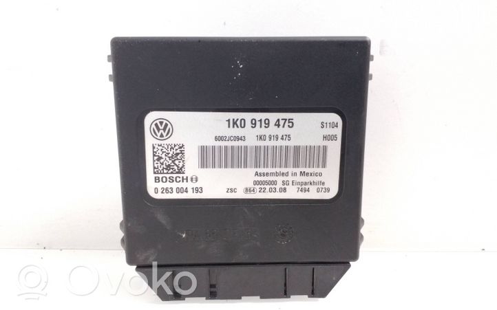 Volkswagen Caddy Pysäköintitutkan (PCD) ohjainlaite/moduuli 1K0919475