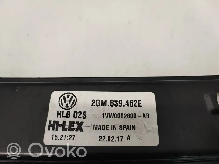 Volkswagen T-Cross Takaikkunan nostomekanismi ilman moottoria 2GM839462E