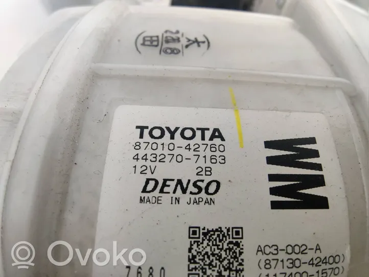 Toyota RAV 4 (XA40) Scatola alloggiamento climatizzatore riscaldamento abitacolo assemblata 8701042760