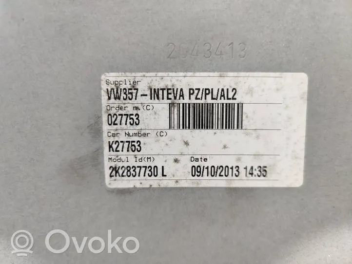 Volkswagen Caddy Meccanismo di sollevamento del finestrino anteriore senza motorino 2K2837730L