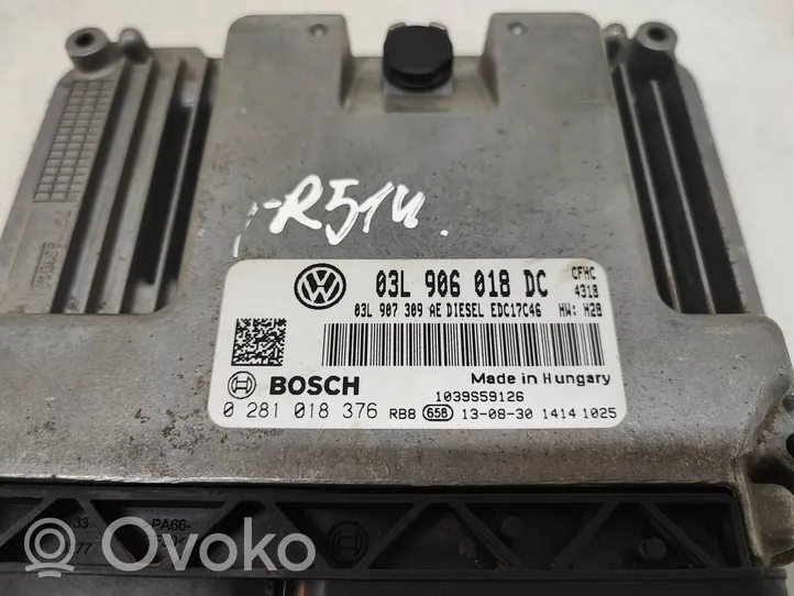 Volkswagen Caddy Sterownik / Moduł ECU 03L906018DC