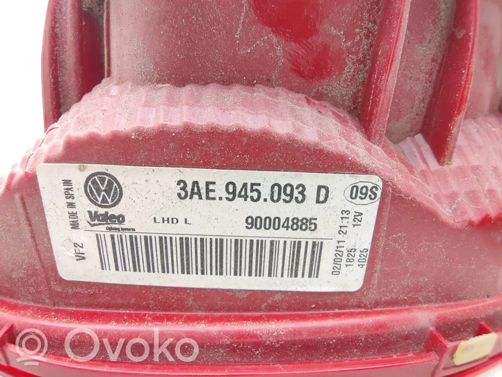 Volkswagen PASSAT B7 Takaluukun takavalot 3AE945093D