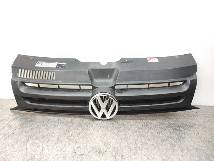 Volkswagen Transporter - Caravelle T5 Grille calandre supérieure de pare-chocs avant 7E0853653