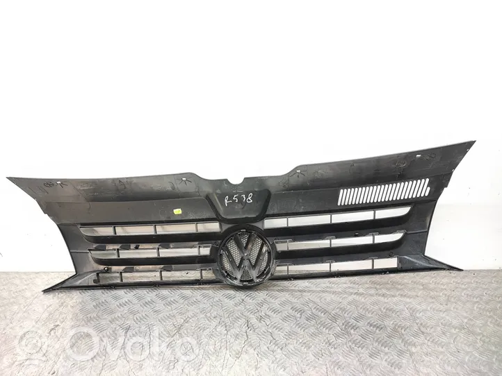 Volkswagen Transporter - Caravelle T5 Grille calandre supérieure de pare-chocs avant 7E0853653