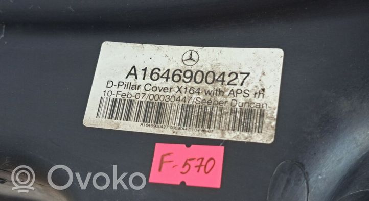 Mercedes-Benz ML W164 Inne elementy wykończenia bagażnika A1646900427