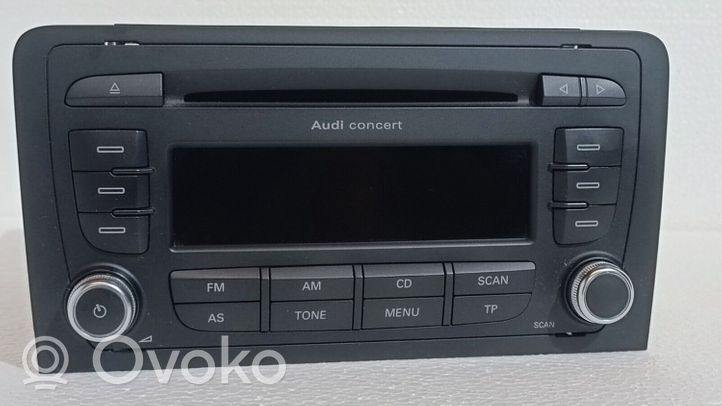 Audi A3 S3 8P Radio/CD/DVD/GPS-pääyksikkö 8P0035186AB