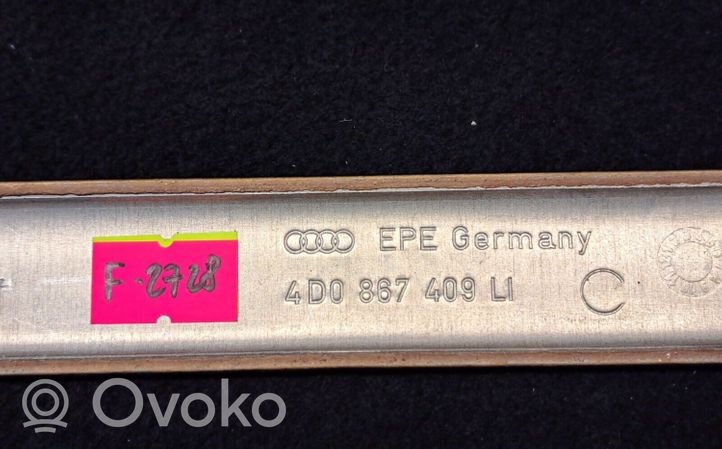 Audi A8 S8 D2 4D Moulure/baguette de porte avant 4D0867409