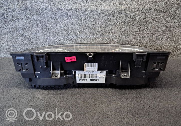 Volkswagen Touran I Tachimetro (quadro strumenti) 1T0920865C