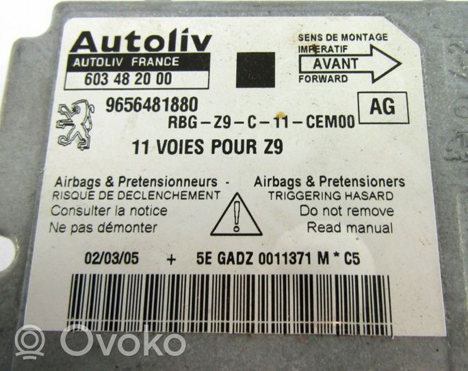Peugeot 607 Turvatyynyn ohjainlaite/moduuli 603482000