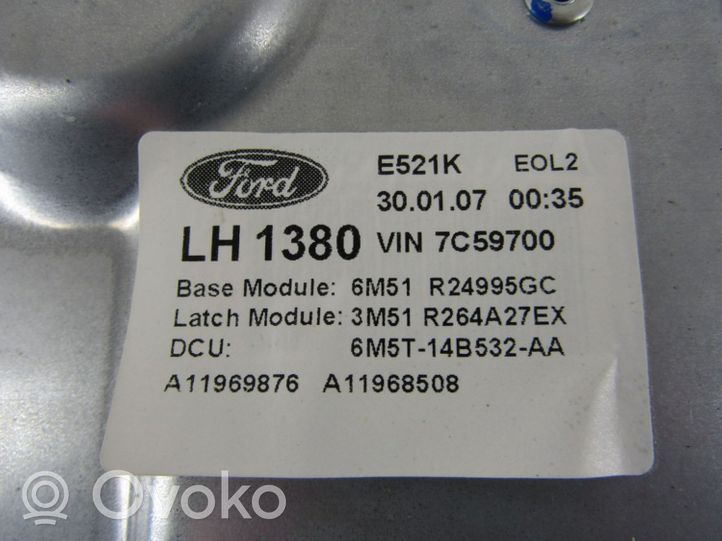 Ford C-MAX I Mechanizm podnoszenia szyby tylnej bez silnika 