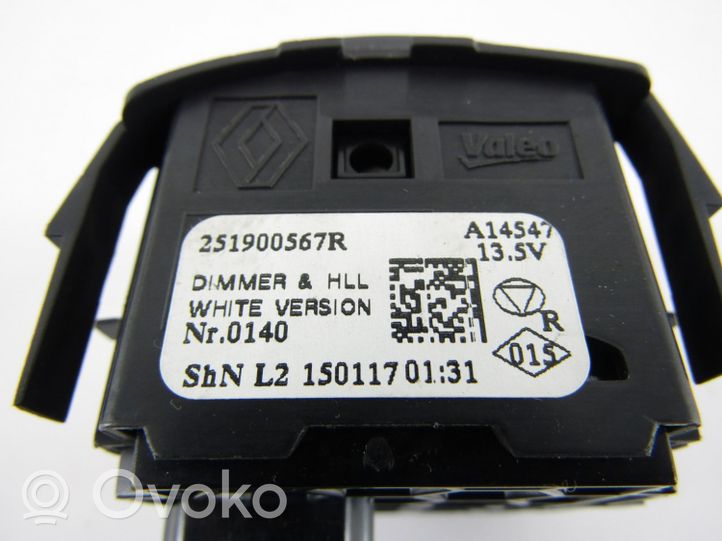 Renault Captur Headlight level height control switch 