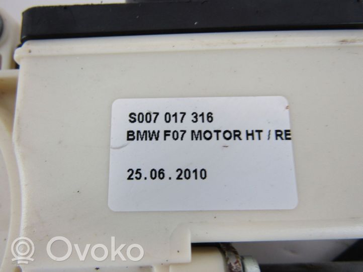 BMW 5 GT F07 Mécanisme manuel vitre arrière 