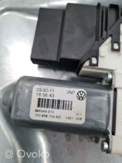 Volkswagen Golf VI Mécanisme lève-vitre de porte arrière avec moteur 1K9839756A