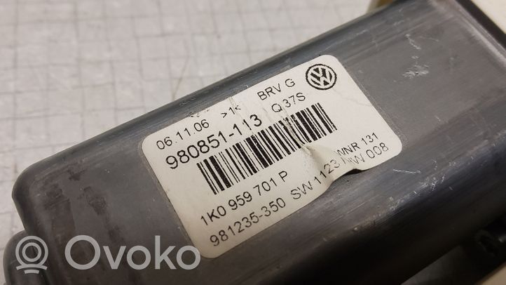 Volkswagen PASSAT B6 Silniczek podnośnika szyby drzwi przednich 1K0959701P