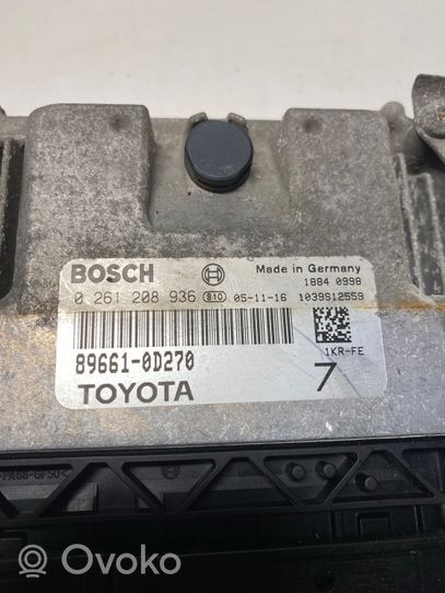 Toyota Yaris Centralina/modulo del motore 896610D270