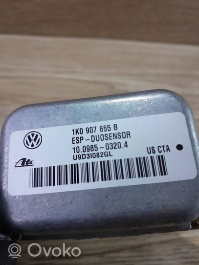 Volkswagen Touran I ESP (stabilumo sistemos) daviklis (išilginio pagreičio daviklis) 1K0907655B