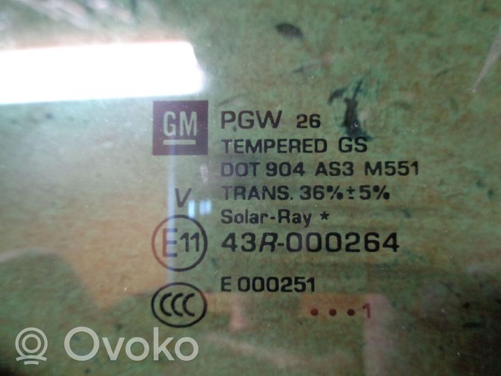 Opel Meriva B Szyba boczna karoseryjna środkowa 43R000264