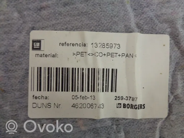 Opel Meriva B Tavaratilan pohjan tekstiilimatto 13285973