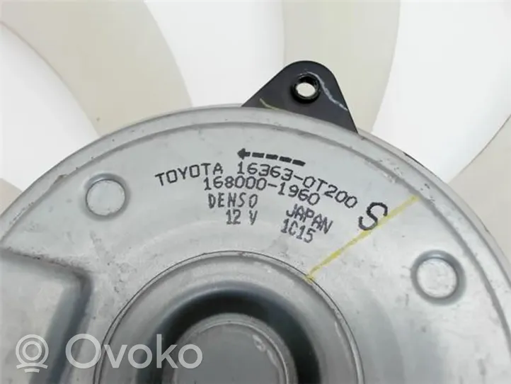 Toyota C-HR Ventilateur de refroidissement de radiateur électrique 163630T200